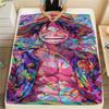 Luffy Warm Leisure Flannel Blanket, Unique Printed Cover for Bedroom Layout, Sofa, Bed and Chair Decoration.-TING