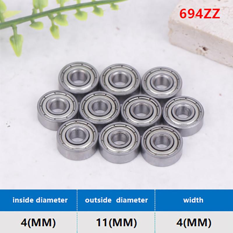 10Pcs Skateboard Bearings Miniature Deep Groove Ball Bearings 693 694 695 696 697 698 699 Zz For Scooter Or Toys