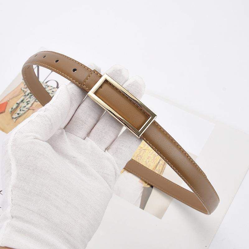 Четыре сезона в наличии новый тонкий пояс для женской юбки кожаный маленький пояс простой подходящий декоративный пояс для студента женский
