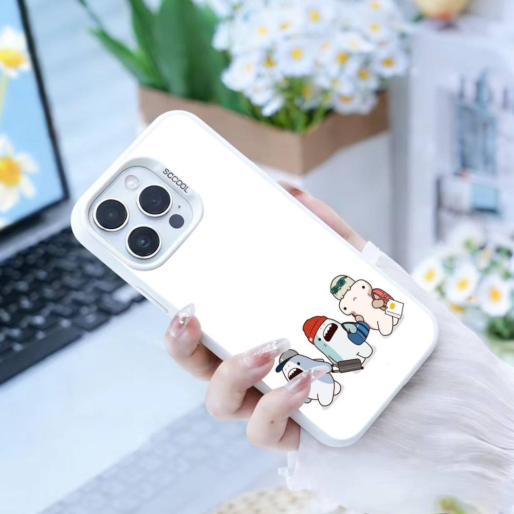 D-Милый чехол для телефона в виде акулы для IPhone 16 17 15 14 12 13 Pro Max Черный цвет Ударопрочный чехол