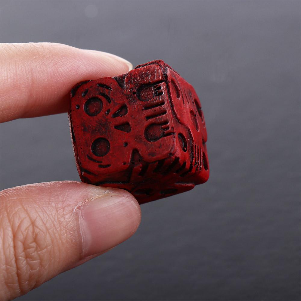 Durable Skull Dice Hand Carved Skeleton Cube Dice Ghostly Dice Set  Halloween