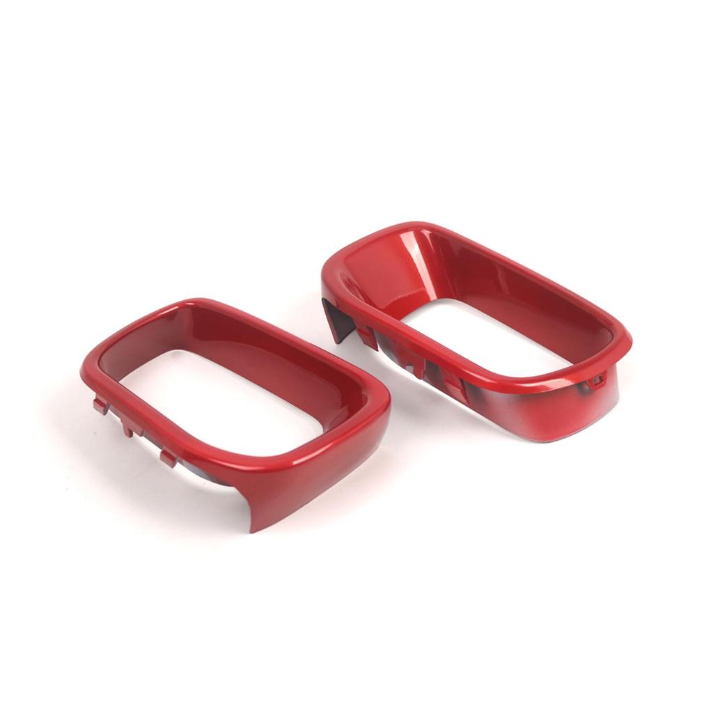 Car Front Bumper Air Duct Cover Pair Red Plastic Grille Frame for Mini Cooper S F55 F56 F57 2014 to 2021