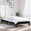 VidaXL Bed Frames Black 90x200 Cm Solid Pine Wood 820530