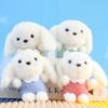Cute Ears Long Dog Keychain Cartoon Plush Girls Kid Backpack Decoration Doll