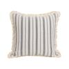 1Pc Striped Jacquard Throw Pillow Case, Retro Geometric Cushion Case with Tassels, Room Decor Party Decor,  No Pillow Insert