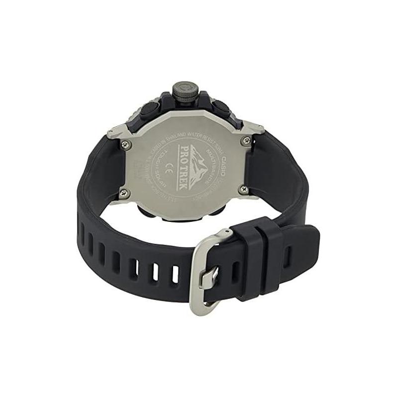 Casio Серия PRO TREK-Серия с дисковым двойным дисплеем Интеллектуальная серия Six Bureau Радиоволновое Питание от солнечной энергии Наручные Часы Альпинизм Водонепроницаемые Спортивные PRW-50Y-1B