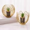 1шт держатель для растений золотое настольное украшение металл железное украшение для дома ваза геометрический бонсай скандинавский