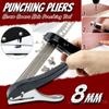 Плоскогубцы для пробивки кромок Плоскогубцы для маскировки Высококачественные металлические 8 мм Инструменты для деревообработки Плоскогубцы для пробивки отверстий в коже Инструменты для пробивки отверстий