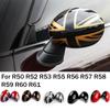 Car Doors Mirror Sticker Rear View Wing Mirror Covers For Mini COUNTRYMAN CLUBMAN Hatchback R50 R52 R53 R55 R56 R57 R58 R59