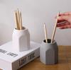 Силиконовый держатель для ручек, офисный школьный футляр для хранения, пластиковая коробка для ручек, настольный органайзер для карандашей, белый, серый настольный органайзер