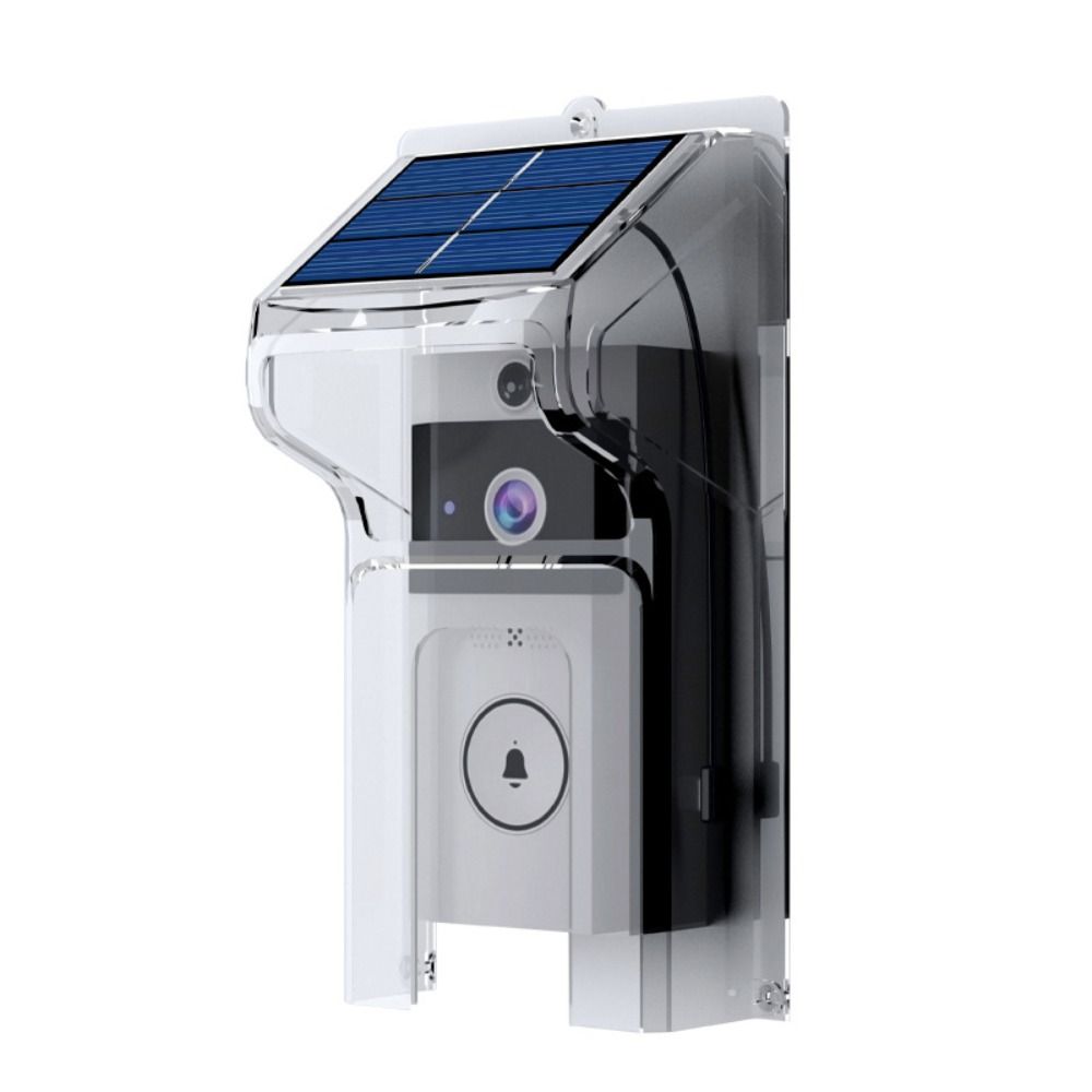 Waterproof Visual Intercom Doorbell Solar Power Front Door Camera Durable Video Doorbell  Household