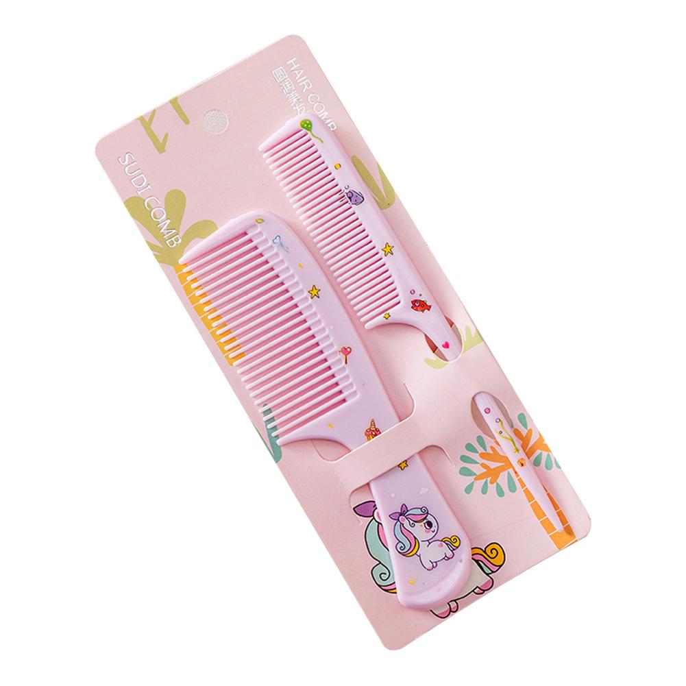 Cartoon Animal Baby Child Comb Girl One Year Old 2 Years Old Hairdressing Comb Fine Tooth Pointed Tail 2 Comb Set