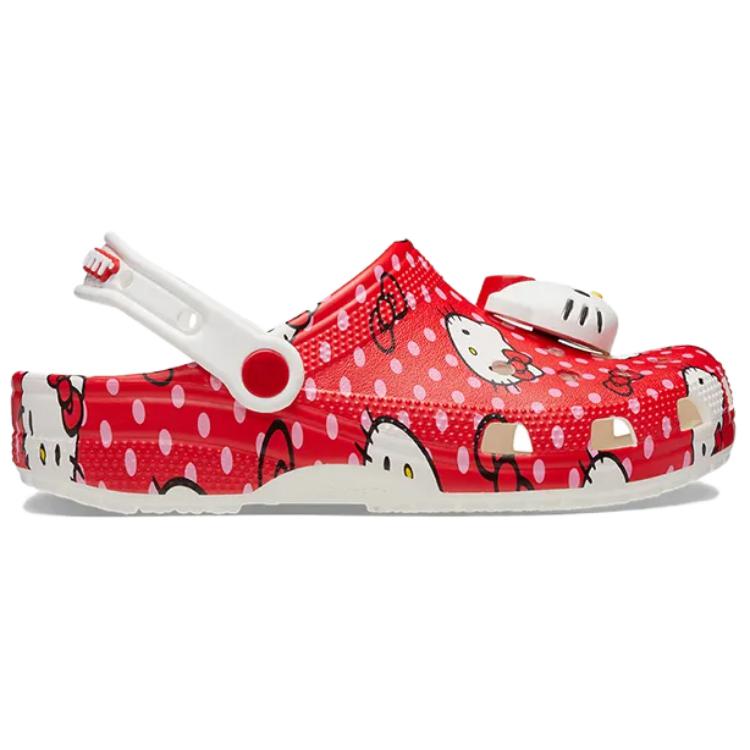 Hello Kitty x Crocs Классические клоги Красный в горошек Мужские кроссовки Мульти 210575-90H