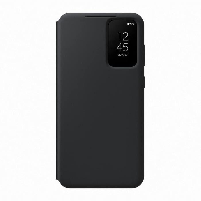 Coque Et Étui Téléphone Mobile Samsung Etui Smart View Avec Porte-carte S23+ Noir
