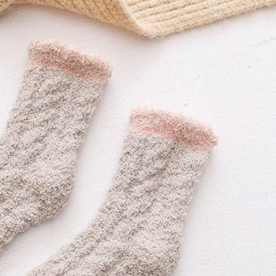 Women's Fuzzy Socks Winter Soft Warm Slipper Socks Cozy Fleece Lined Home Floor Socks Thickened Thermal Sleeping Socks