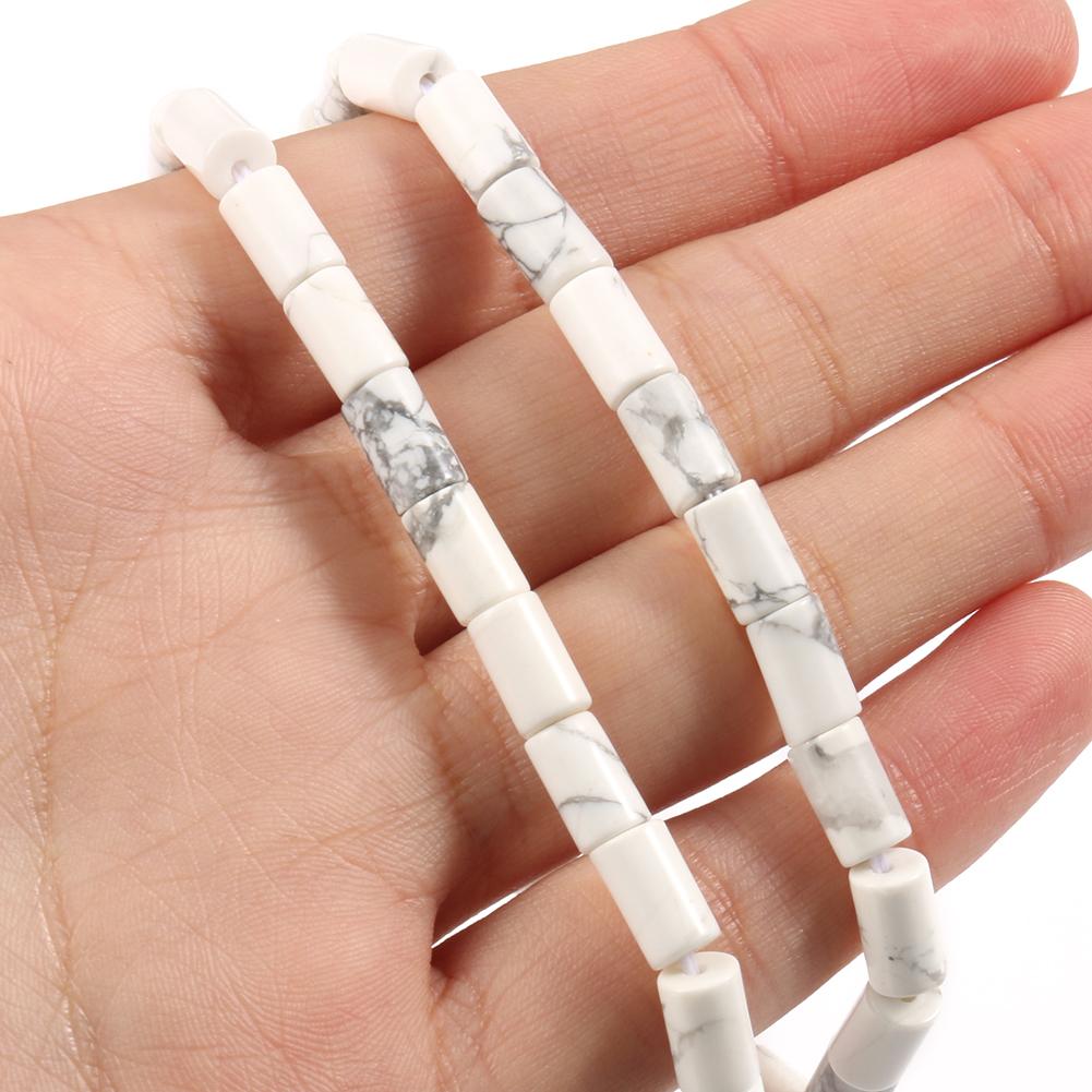 5x8 мм натуральные матовые камни, говлит, кристалл, яшма, агат, трубчатая колонна, свободные бусины для изготовления ювелирных изделий, аксессуары для браслетов «сделай сам», 15 дюймов