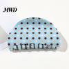 Large Hair Clip for Women Back Head Claw, Strong Bite Force Clip, Dot Print Grip Anti-Slip Teeth Accessory Daily Wear Summer Style