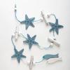 Studio Props Wall Hanging Hand Made Mediterranean Starfish Hung Fish Nautical Decor Hang Wood Marine Pendant For Home Decoration