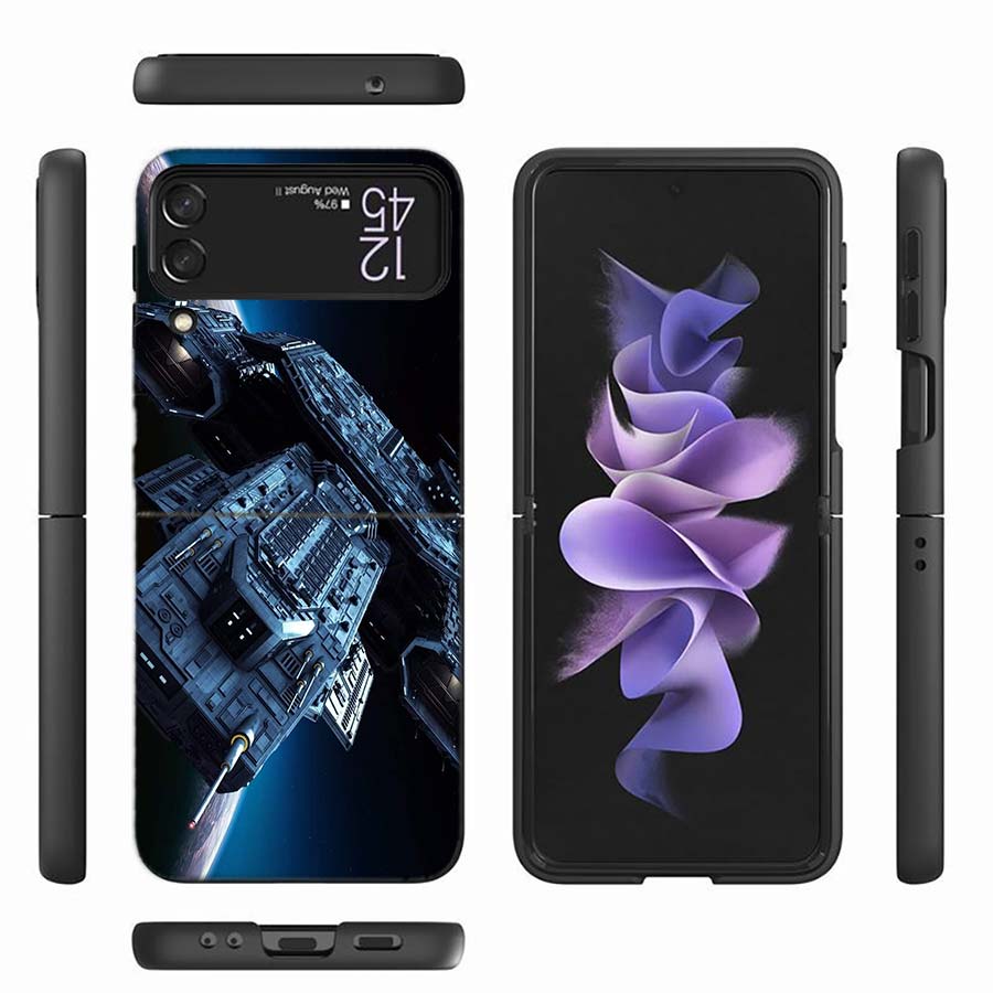 Чехол для телефона Stargate Atlantis для Samsung Z Flip 7 6 Z Flip 5 5G Galaxy Z Flip 3 4 5G Ударопрочный Жесткий Чехол TPU PC Coque Capa So