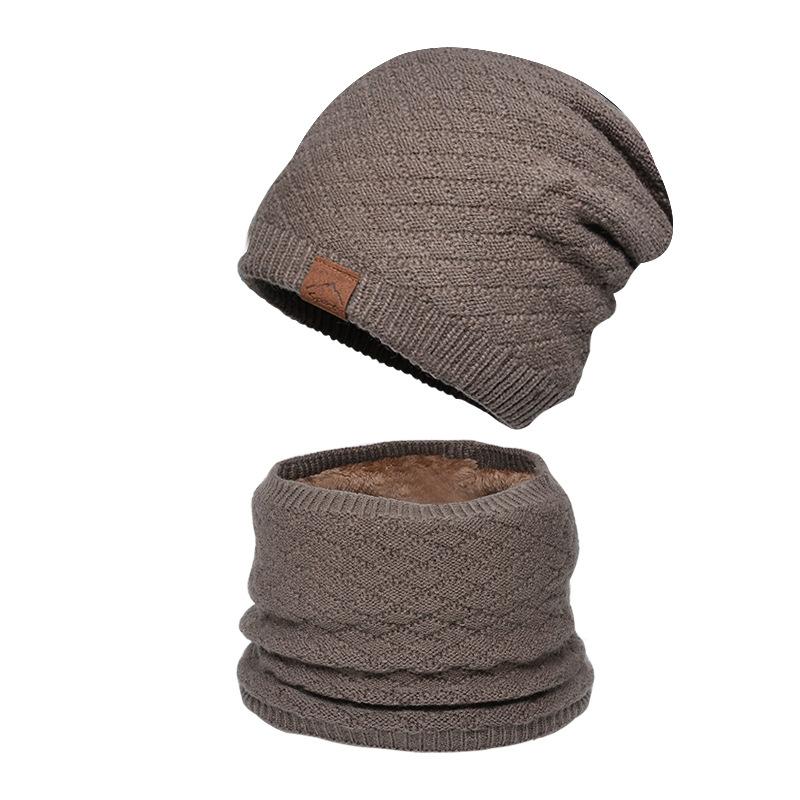 Зимняя уличная теплая шапка, женский шарф, мужская бархатная теплая защита ушей, вязаная шерстяная шапка с рукавами, шапки Skullies Beanies