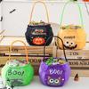 Cloth Pumpkin Candy Bucket Trick or Treat Stuffed Cotton Tote Bags Kawaii Halloween Candy Bag  Kids