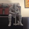 Украшение комнаты 3D-печатная статуя воина, фигурка скандинавской мифологии с декоративным оружием, коллекционный предмет для дома, офиса, игр