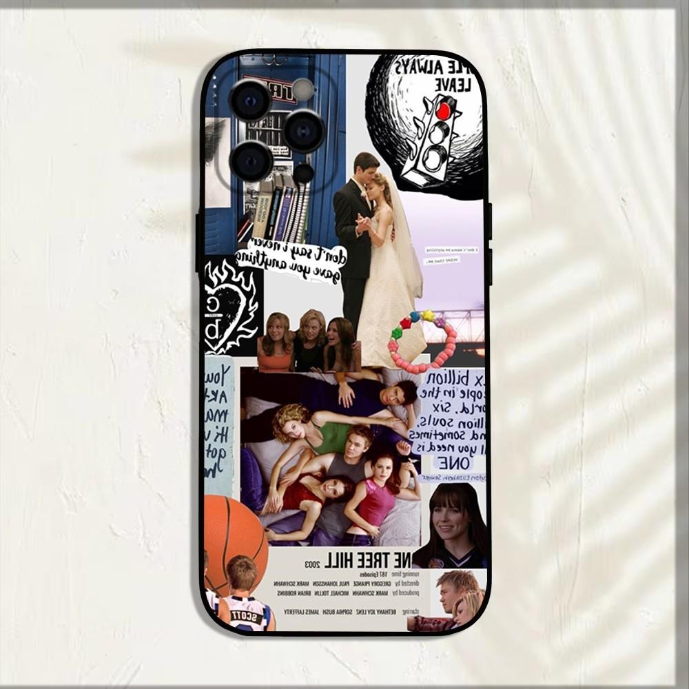 Чехол для телефона One Tree H-Hill Heart для iPhone 15,14,13,12,11,Pro,X,XS,Max,XR,Plus,Mini Мягкий черный чехол
