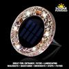 4/2/1PCS Solar Disk Light Waterproof Outdoor Glass Garden Stake Lighting Colorful Decorative Pathway LED Lights Dusk to Dawn