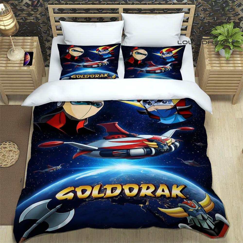 Комплекты постельного белья с принтом UFO ROBO GRENDIZER GOLDORAK изысканный комплект постельного белья пододеяльник комплект постельного белья люкс