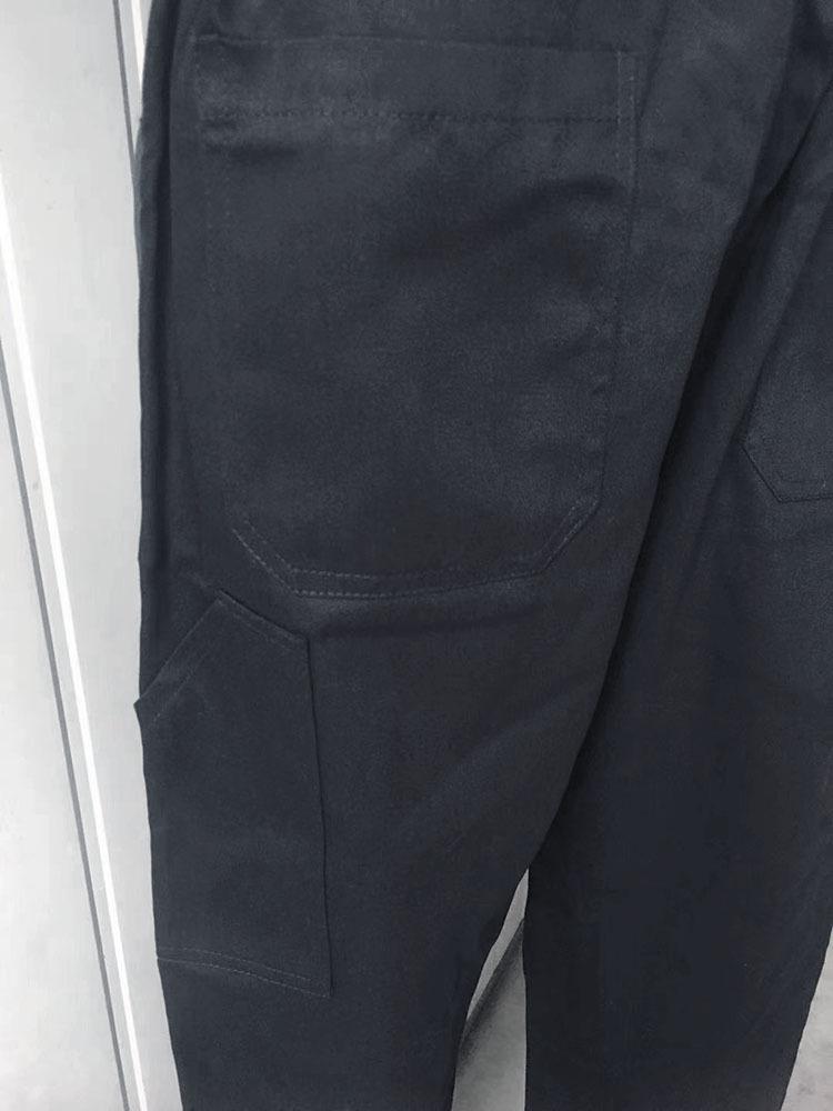 Японский модный унисекс комбинезон из чистого хлопка с множеством карманов и индивидуальным принтом