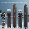 Для Swatch Yts401 402403g Водонепроницаемый, Влагостойкий, Изогнутый Интерфейс, Аксессуары для Ремешка Часов, 20 мм, Натуральная Кожа, Ремешок для Часов