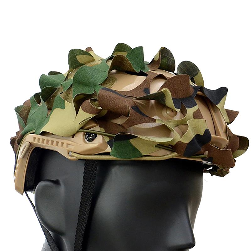 3D Маскировочная Сеть Чехол на Шлем для Airsoft Лазерная Резка Нейлоновый Шнурок Шлем Scrim Cs Военная Игра Пейнтбол Парашютист Охотничьи Аксессуары