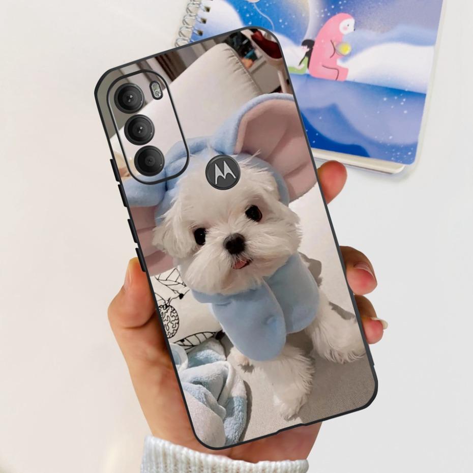 Lovely Printing Case For Motorola Moto G71 5G Soft TPU Black Silicone Back Cover For MOTO G71 G 71 5G XT2169-1 Phone Cases