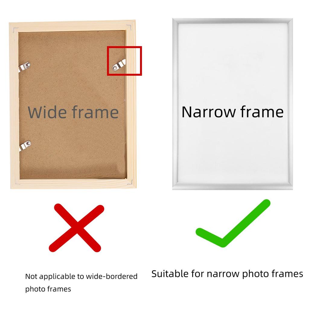PATIKIL 20-Piece Replacement Easel Backs for 4x6" Picture Frames, Poplar for DIY Photo Boards and Tiles