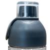 Cold Brew Bottle 450ML PC High Temperature Resistant Simple Portable Cold Brew Tea Bottle with Scale for Home Use Grey