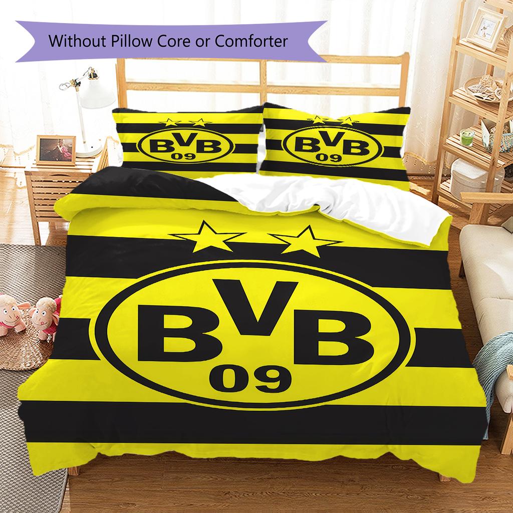 Постельное белье с узором BVB, Комплект с одеялом, Пододеяльник, Наволочка, Домашний подарок на день рождения (1 пододеяльник + 2 наволочки, без наполнителя)