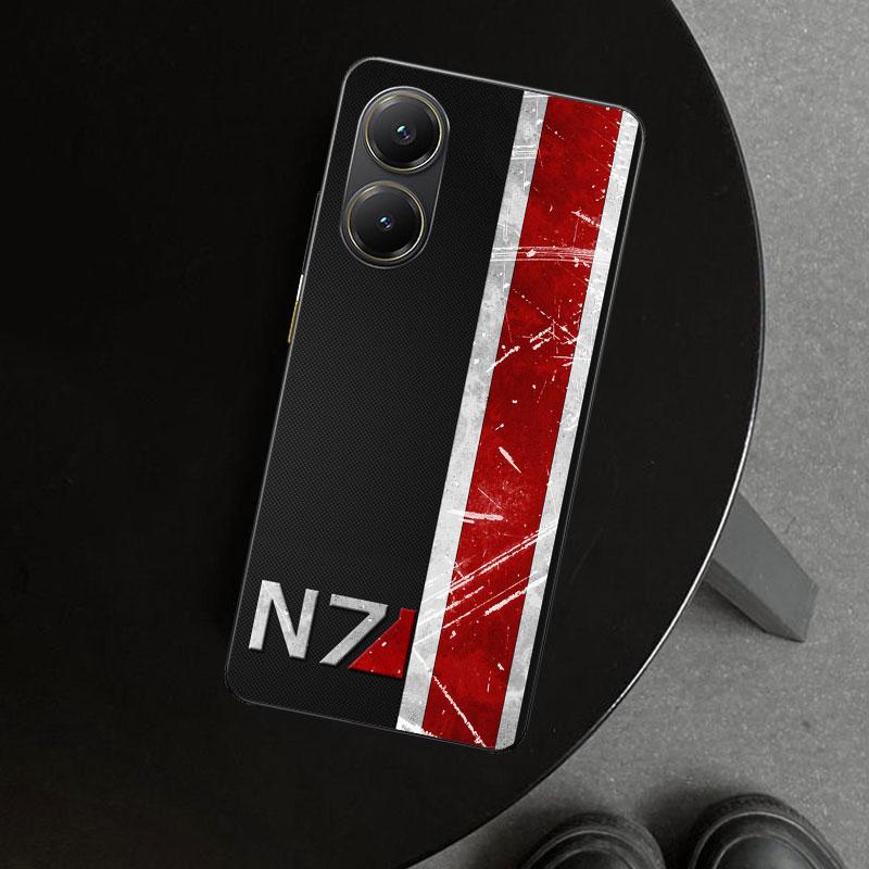 Чехол для телефона N7 Mass Effect для Xiaomi Poco X6 X5 X7 Pro F7 Ultra Redmi 15C 15 13C 13 12C 12 10C 10 10A 9C 9A 9T 9 Coque Poc