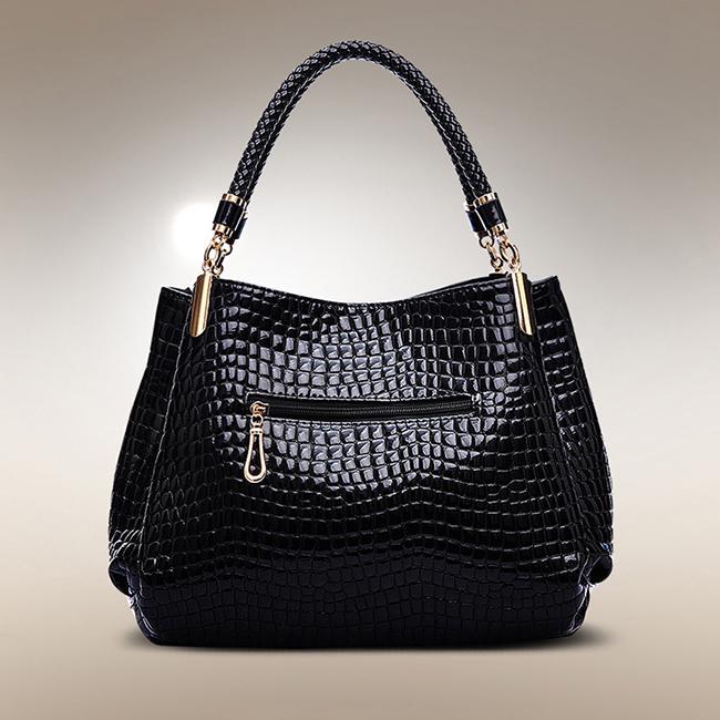 Сумки из крокодиловой кожи для женщин, большая вместимость, сумка через плечо