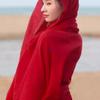 Ethnic Style Cotton-Linen Sun Protection Scarf: Dual-Use Shawl for Desert & Beach