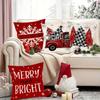 4 шт. Рождественские наволочки 45x45 см Наволочки Navidad Xmas Накидки на декоративные подушки для дома Диван Диван Рождественские украшения 2025
