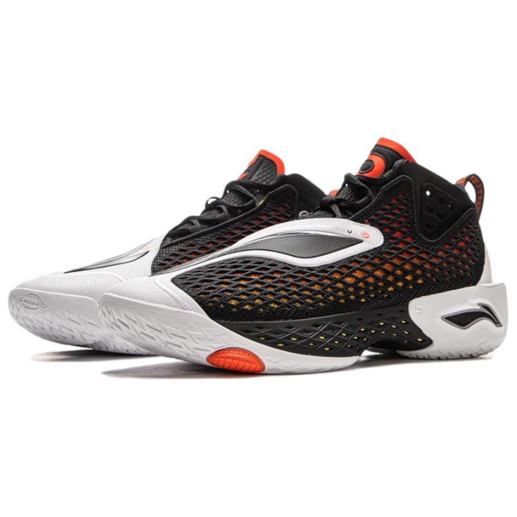 Li Ning BadFive 5 Амортизация Скользкая Устойчивость к истиранию Дышащие Упругость Сцепление Средняя высота Баскетбольные кроссовки Мужские ABFV025-2