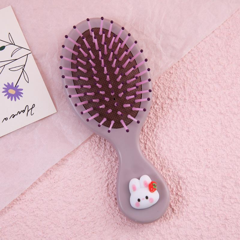 Мини-детская расческа для волос, однотонная массажная расческа для волос для мам и детей, маленькие портативные дорожные щетки для волос, уход за волосами