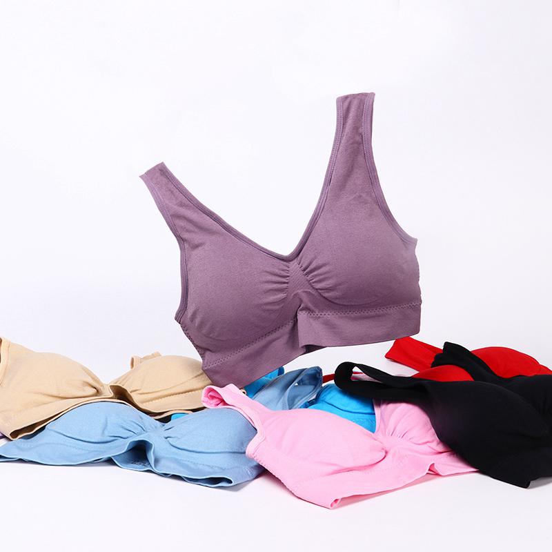 Women Large Size Push Up Bra Sports Bra Seamless Adjustment Bra Top Bra Comfortable Breathable Sweat Absorbent Underwear M--4XL