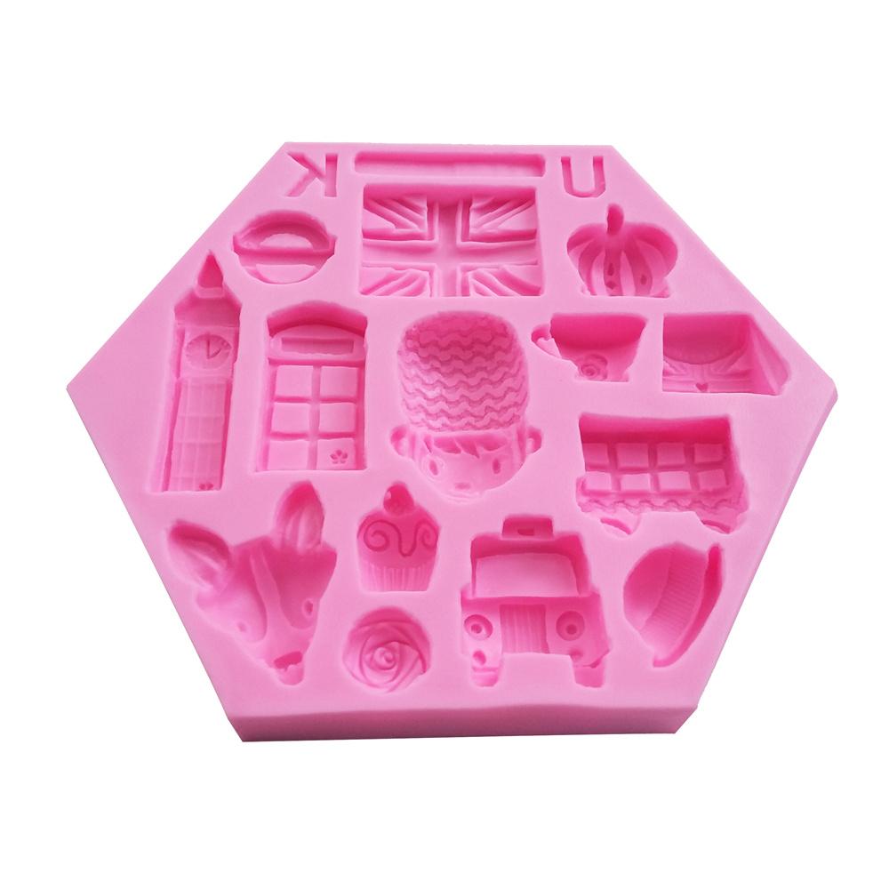 Солдатский дизайн, силиконовая форма, форма для украшения торта, сахарная резинка, инструмент для пасты, 3D форма для шоколадного мусса