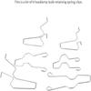 6pcs Metal Construction Headlamp Holder Clips Universal Headlight Spring Clips  Universal Fit