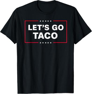 Смешная футболка Let's Go Taco Мужская Женская Футболки Топ