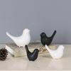 Party Crafts Black White Ceramic Modern Home Decoration Figurines Ornaments Statue Bird Sculpture