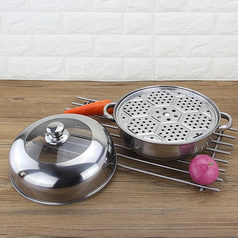 Luxury 2-Layer Stainless Steel Steamer Hotpot