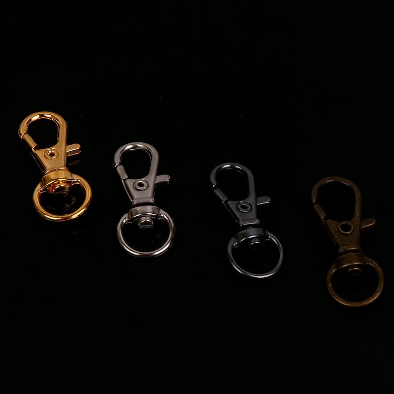 10 шт. Вращающиеся карабины с триггером, карабины, застежка-лобстер, брелок для ключей, сумка для DIY-поделок, ключ