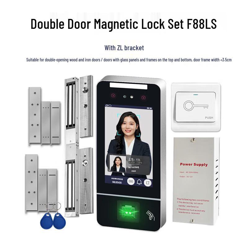 Realand F88LS Biometric Access Control System with Magnetic Lock CN plug (adapter included)